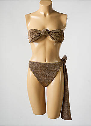 Costum de baie din două piese top bentiță top bentiță auriu OSÉREE femeie