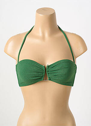 Sutien de costum de baie elasticitate sutien cupe întregi cu decolteu înalt verde PAIN DE SUCRE femeie
