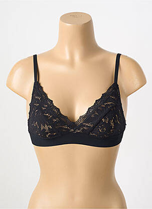 Sutien fără armatură top triunghiuri negru PAIN DE SUCRE femeie