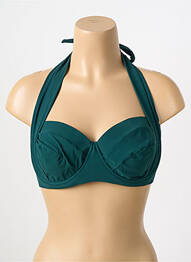 Sutien de costum de baie sutien cupe întregi cu decolteu înalt sutien cupe întregi cu decolteu înalt verde PAIN DE SUCRE femeie