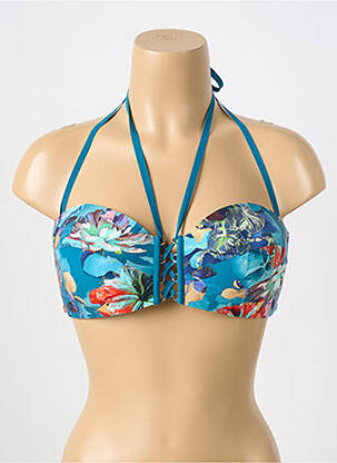 Sutien de costum de baie top bentiță top bentiță albastru PAIN DE SUCRE femeie