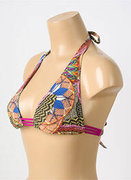 Sutien de costum de baie top triunghiuri top triunghiuri violet PAIN DE SUCRE femeie