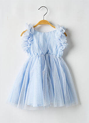 Rochie lungă albastru LES PETITS INCLASSABLES fată