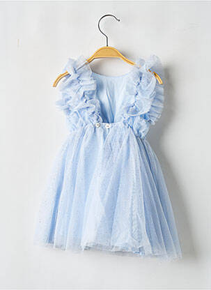 Rochie lungă fără mâneci fără mâneci albastru LES PETITS INCLASSABLES fată