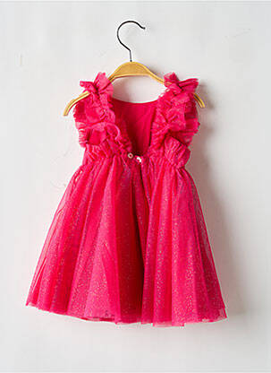 Rochie lungă fără mâneci fără mâneci roz LES PETITS INCLASSABLES fată