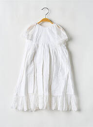 Rochie lungă mâneci scurte mâneci scurte alb LES PETITS INCLASSABLES fille