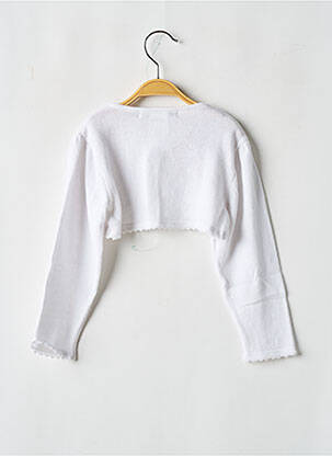 Bolero croială dreaptă alb LES PETITS INCLASSABLES fată