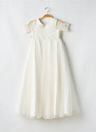 Rochie lungă mâneci scurte mâneci scurte alb BIANCO EVENTO fille