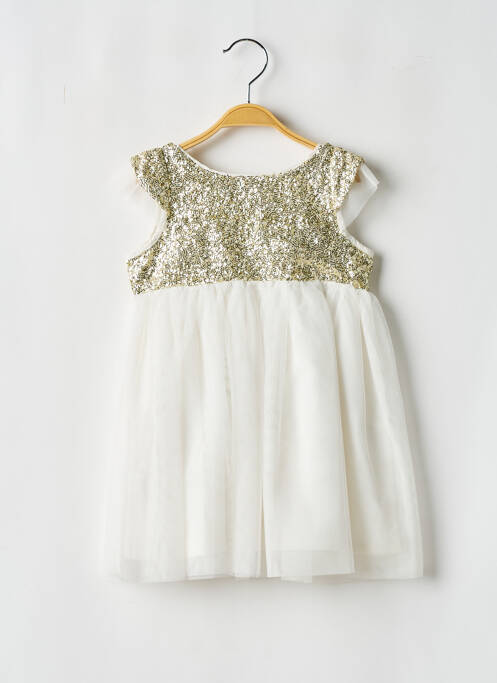 Rochie midi alb LES PETITS INCLASSABLES fată