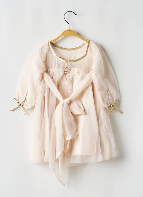 Rochie lungă roz LES PETITS INCLASSABLES fată