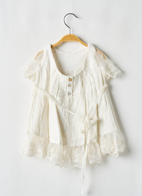 Rochie midi bej LES PETITS INCLASSABLES fată