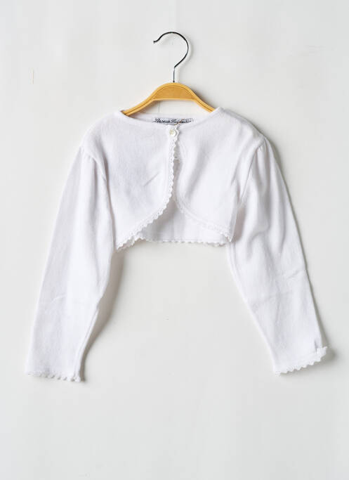 Bolero alb LES PETITS INCLASSABLES fată