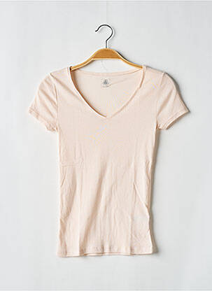 Tricou roz PETIT BATEAU fată