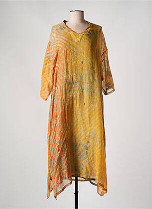 Rochie midi galben NEERU KUMAR femeie