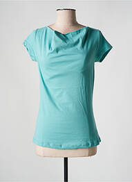 Tricou elasticitate mâneci scurte albastru LES RACINES DU CIEL femme