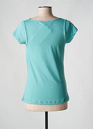 Tricou elasticitate mâneci scurte albastru LES RACINES DU CIEL femeie