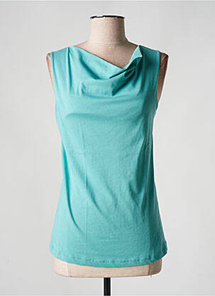 Tricou elasticitate mâneci scurte albastru LES RACINES DU CIEL femeie