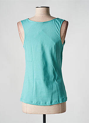 Tricou elasticitate mâneci scurte albastru LES RACINES DU CIEL femeie