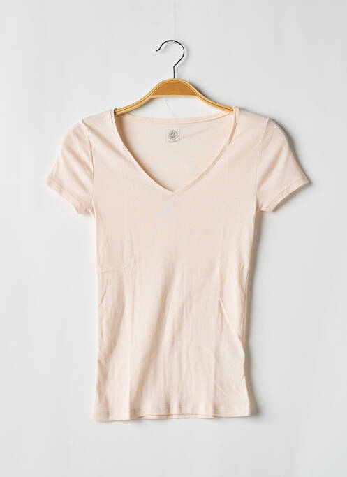 Tricou roz PETIT BATEAU fată