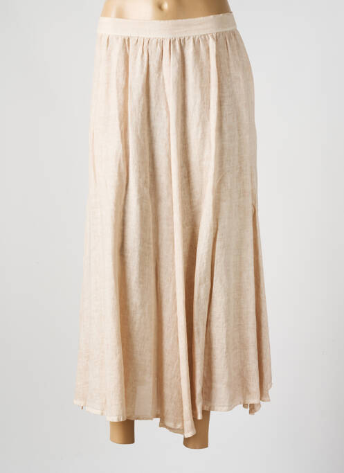 Fustă lungă bej 120% LINO femeie