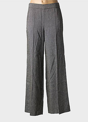 Pantalon evazat talie elastică talie înaltă gri ATTIC AND BARN femeie