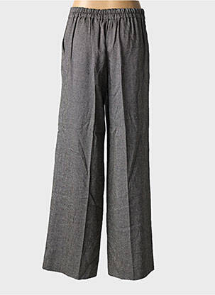 Pantalon evazat talie elastică talie înaltă gri ATTIC AND BARN femeie