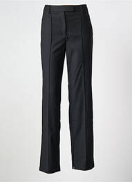Pantalon drept țesătură crep talie înaltă negru REMAIN femme