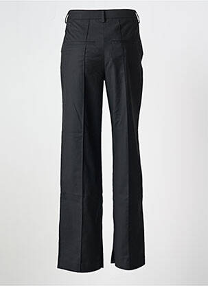 Pantalon drept talie cu cleme talie înaltă negru REMAIN femeie