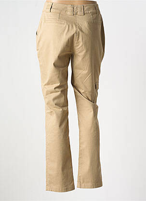 Pantalon cargo subțire talie înaltă bej HANA SAN femeie