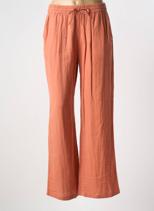 Pantalon drept talie elastică mărime normală portocaliu NOTSHY femme