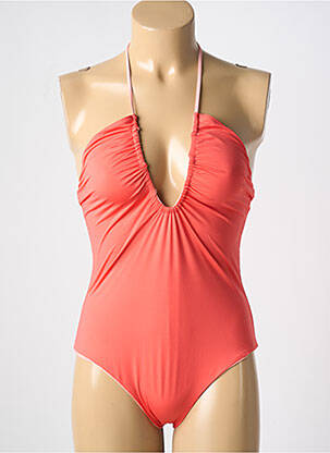 Costum de baie dintr-o singură piesă elasticitate portocalie CARIOCA femeie