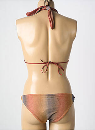 Costum de baie din două piese elasticitate top triunghiuri maro CARIOCA femeie