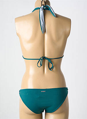 Costum de baie din două piese elasticitate top triunghiuri verde CARIOCA femeie