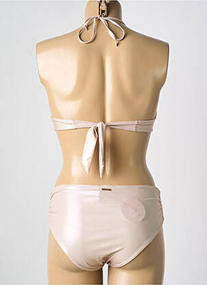 Costum de baie din două piese elasticitate top triunghiuri bej CARIOCA femeie