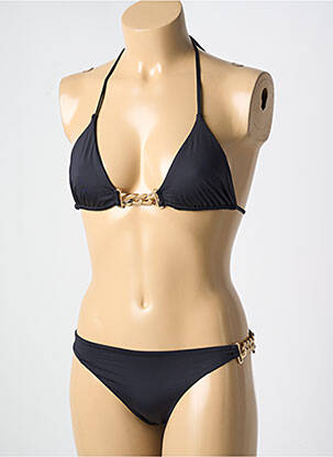Costum de baie din două piese elasticitate top triunghiuri negru CARIOCA femeie