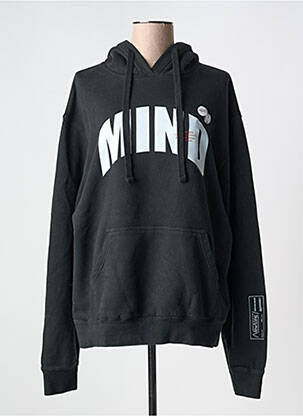 Hanorac cu glugă negru NEWTONE femeie