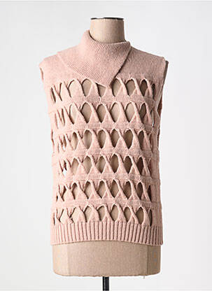 Pulover cu guler înalt roz PHISIQUE DU ROLE femeie