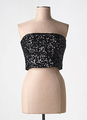 Top negru ROTATE femeie