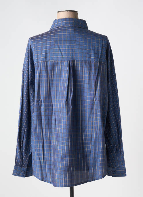 Cămașă țesătură poplin mâneci lungi albastru ANDREA LEV femme