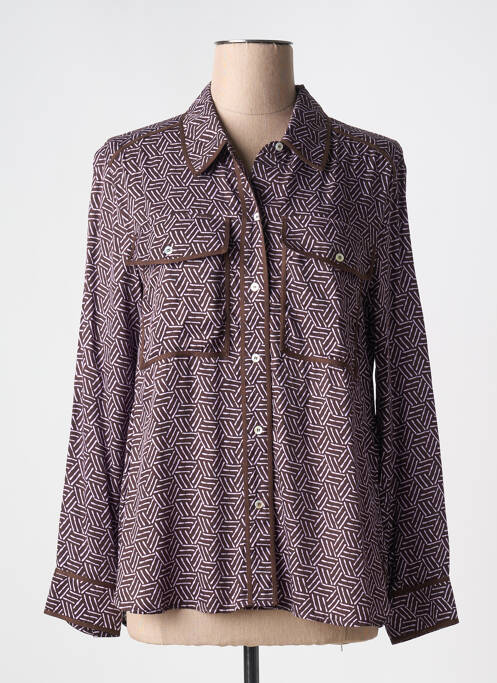 Cămașă maro CHLOÉ STORA femeie