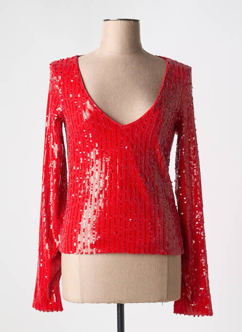 Top roșu ROTATE femeie