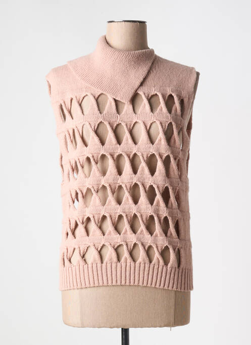 Pulover cu guler înalt roz PHISIQUE DU ROLE femeie