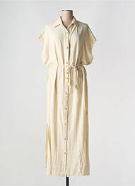 Rochie lungă mâneci scurte mâneci scurte bej MAISON SAINT JULIEN femme