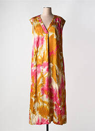 Rochie lungă mâneci scurte mâneci scurte galben CHLOÉ STORA femme