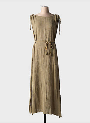 Rochie lungă fără mâneci fără mâneci verde MAISON SAINT JULIEN femeie