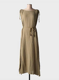 Rochie lungă fără mâneci fără mâneci verde MAISON SAINT JULIEN femme