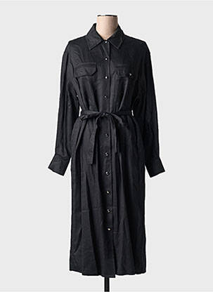 Rochie midi mâneci lungi mâneci lungi negru LAURENCE BRAS femeie