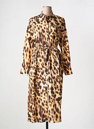 Rochie midi bej CHLOÉ STORA femeie