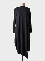 Rochie lungă mâneci lungi mâneci lungi negru SOUVENIR femme