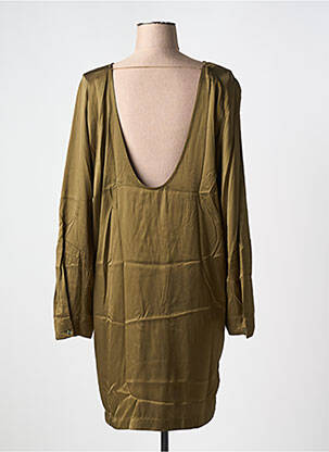 Rochie scurtă croială fluidă mâneci lungi verde KARMA KOMA femeie
